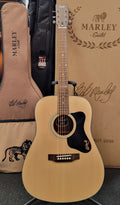 Guild A-20 Bob Marley Dreadnought Acoustic Guitar — front view, Natural finish