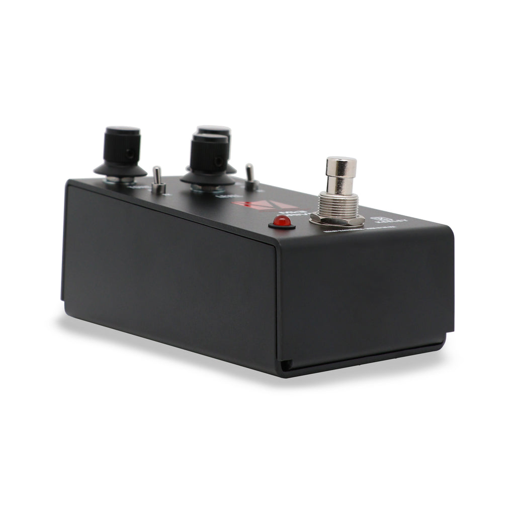 Keeley Mk3 Driver overdrive pedal — black enclosure, top down view