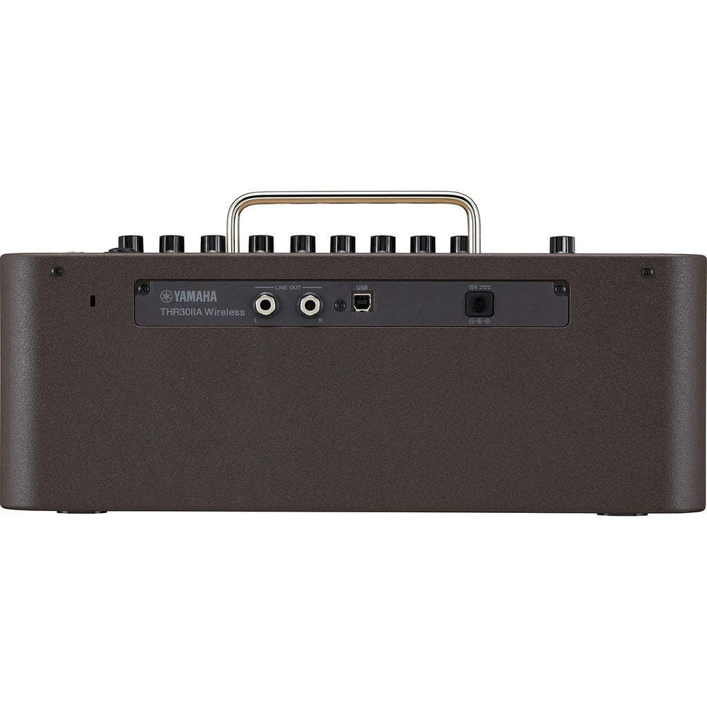 Yamaha THR30IIA WL acoustic guitar amp — angled detail view