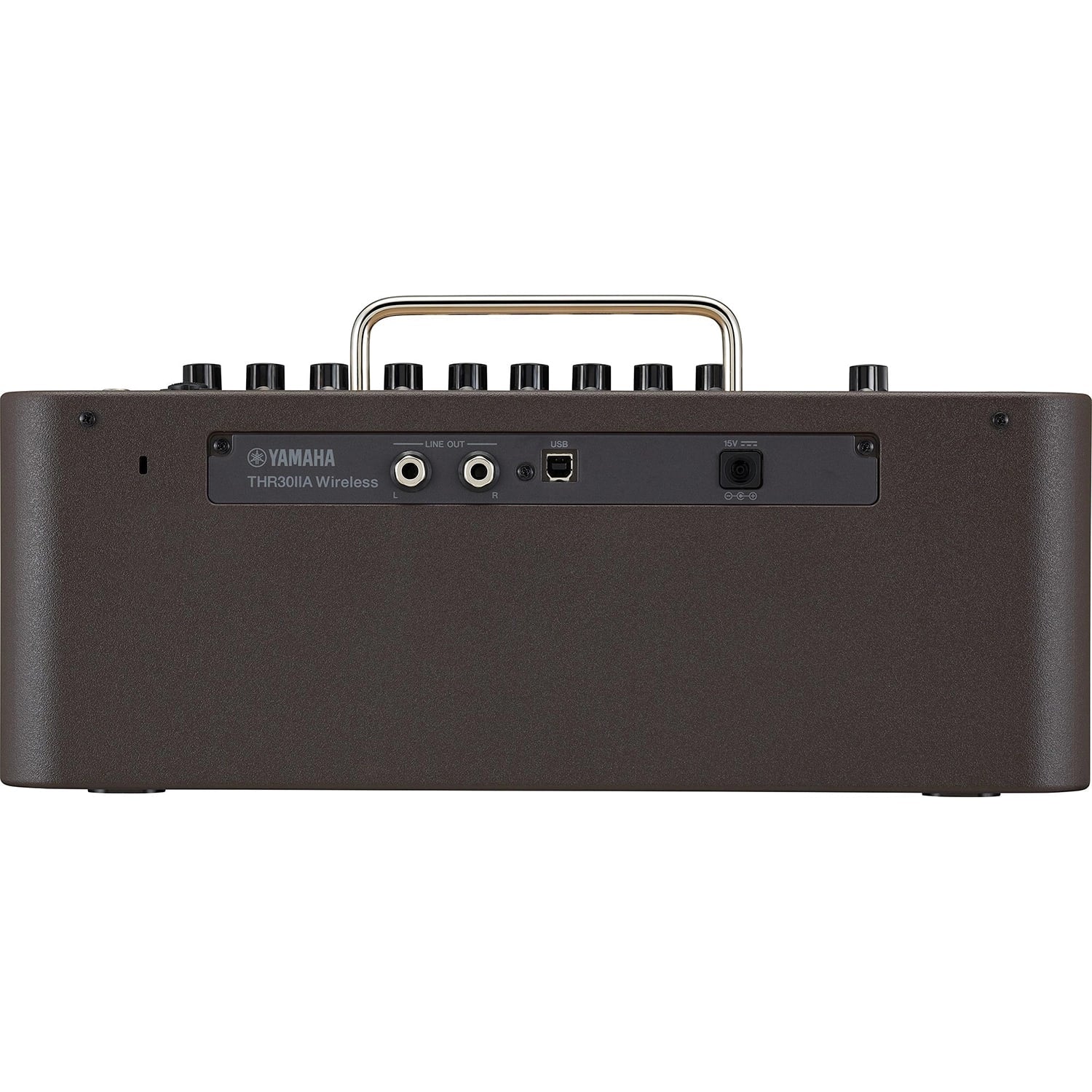 Yamaha THR30IIA WL acoustic guitar amp — angled detail view