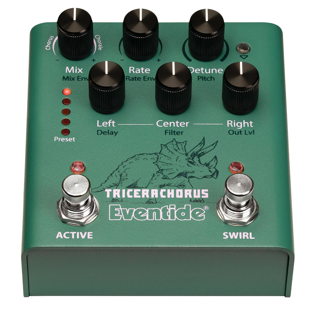 Eventide TriceraChorus chorus pedal — rear panel