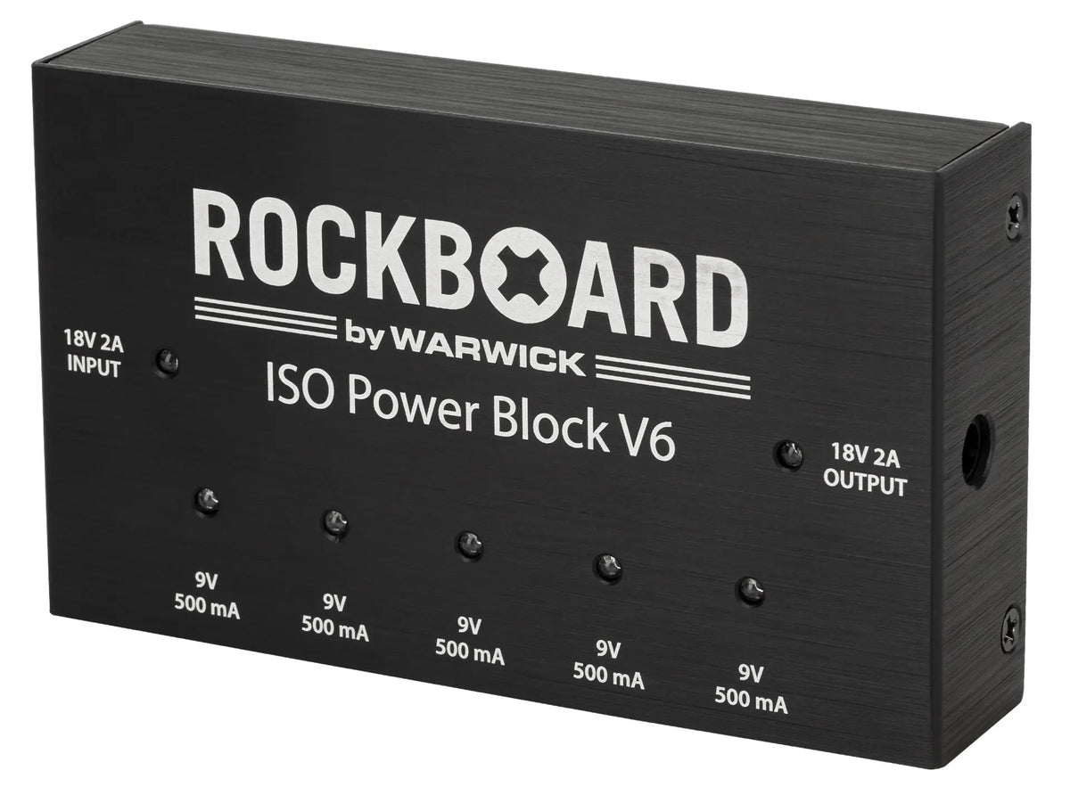 New RockBoard ISO Power Block V6 Isolated Guitar Effects Pedal Power Supply