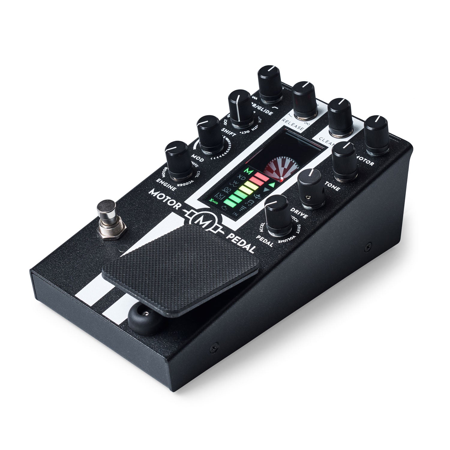 Gamechanger Audio MOTOR Pedal synth voice — side view