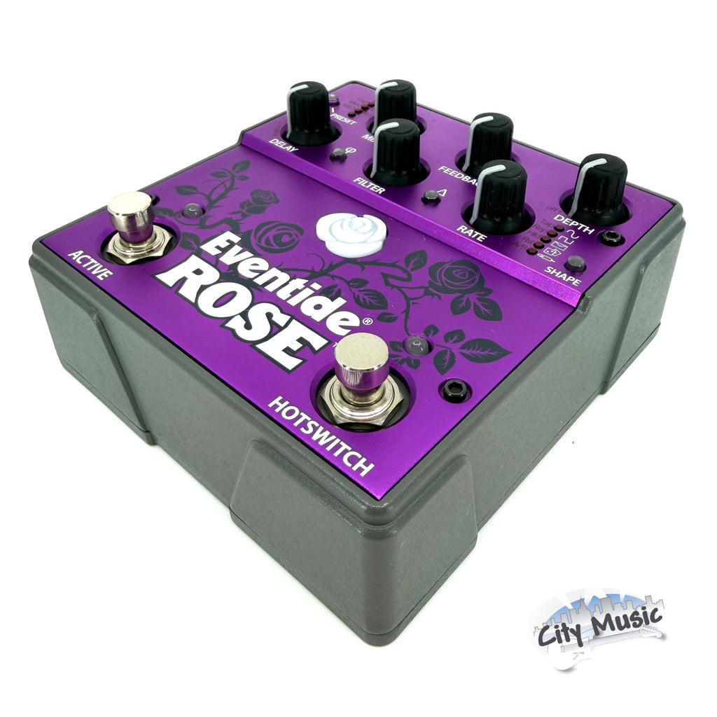 Used Eventide Rose Modulated Delay Guitar Effects Pedal ♪