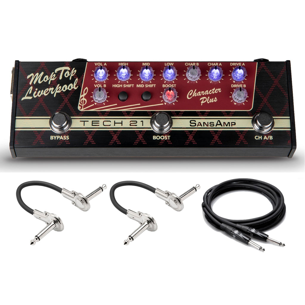 New Tech 21 SansAmp Character Plus Mop Top Liverpool Guitar Effects Pedal
