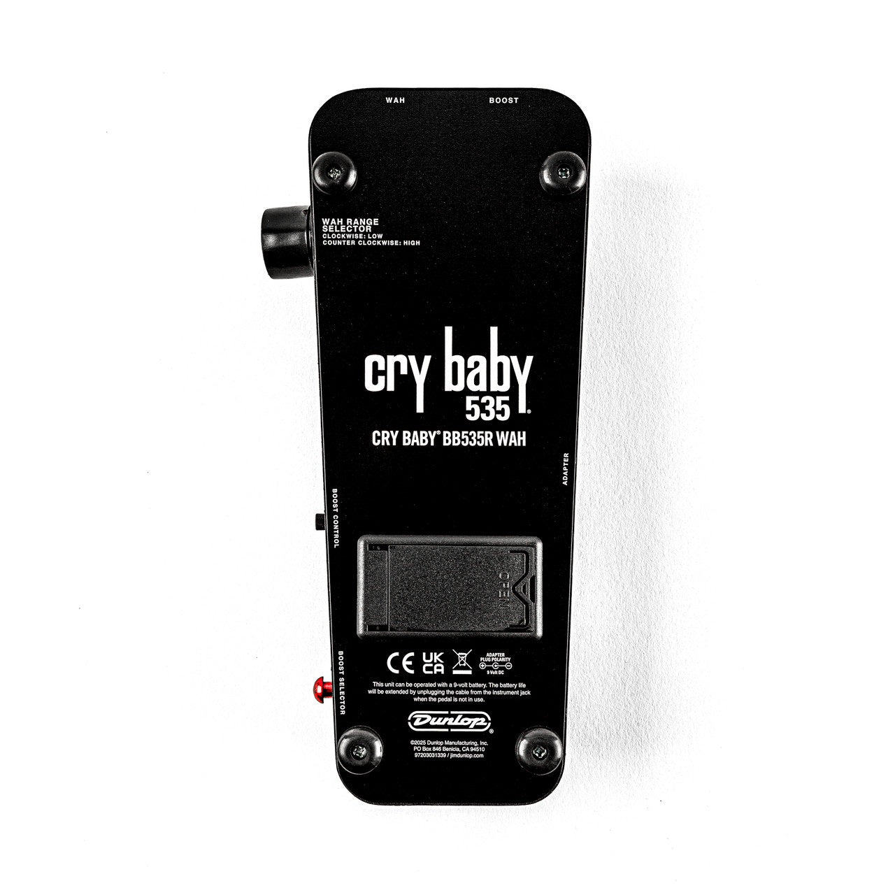 New Dunlop BB535R Cry Baby Wah Reissue Guitar Effects Pedal