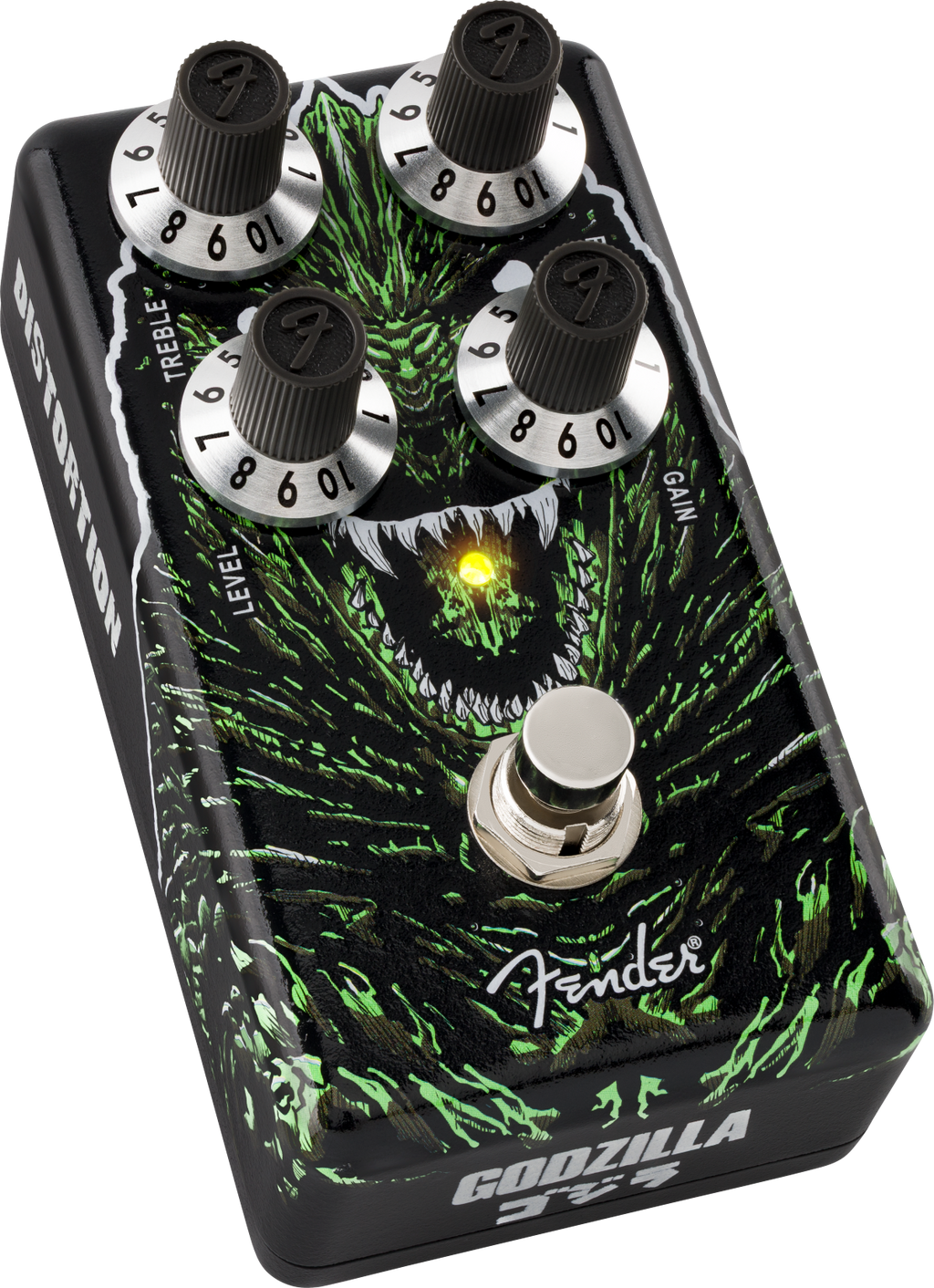 Fender Godzilla Distortion pedal — side view