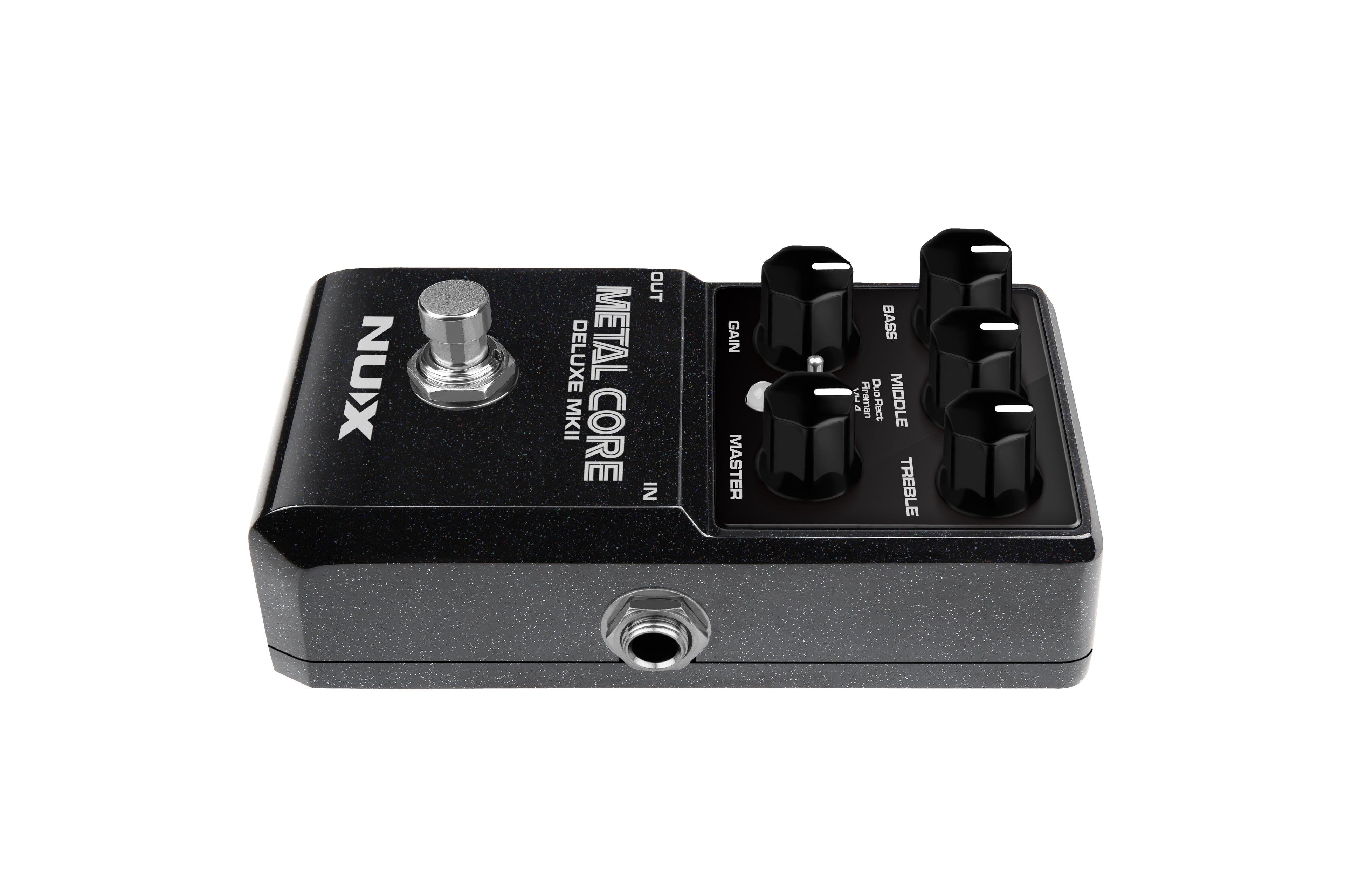NUX Metal Core Deluxe MKII pedal footswitch close-up