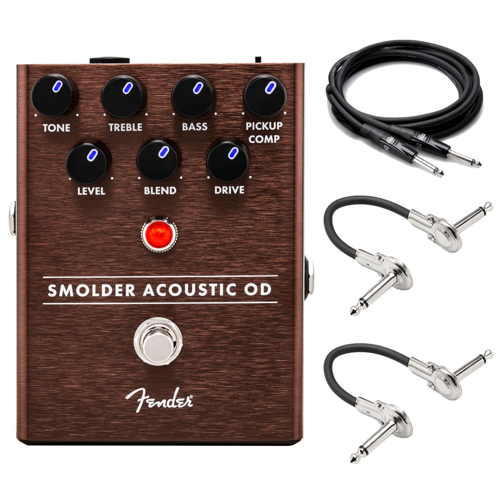 Fender Smolder Acoustic Overdrive pedal — brown enclosure front