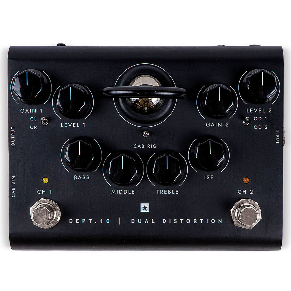 Blackstar Dept. 10 Dual Distortion pedal black, front view