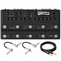NUX NME-5 Trident multi-effects guitar processor — black, with included cables