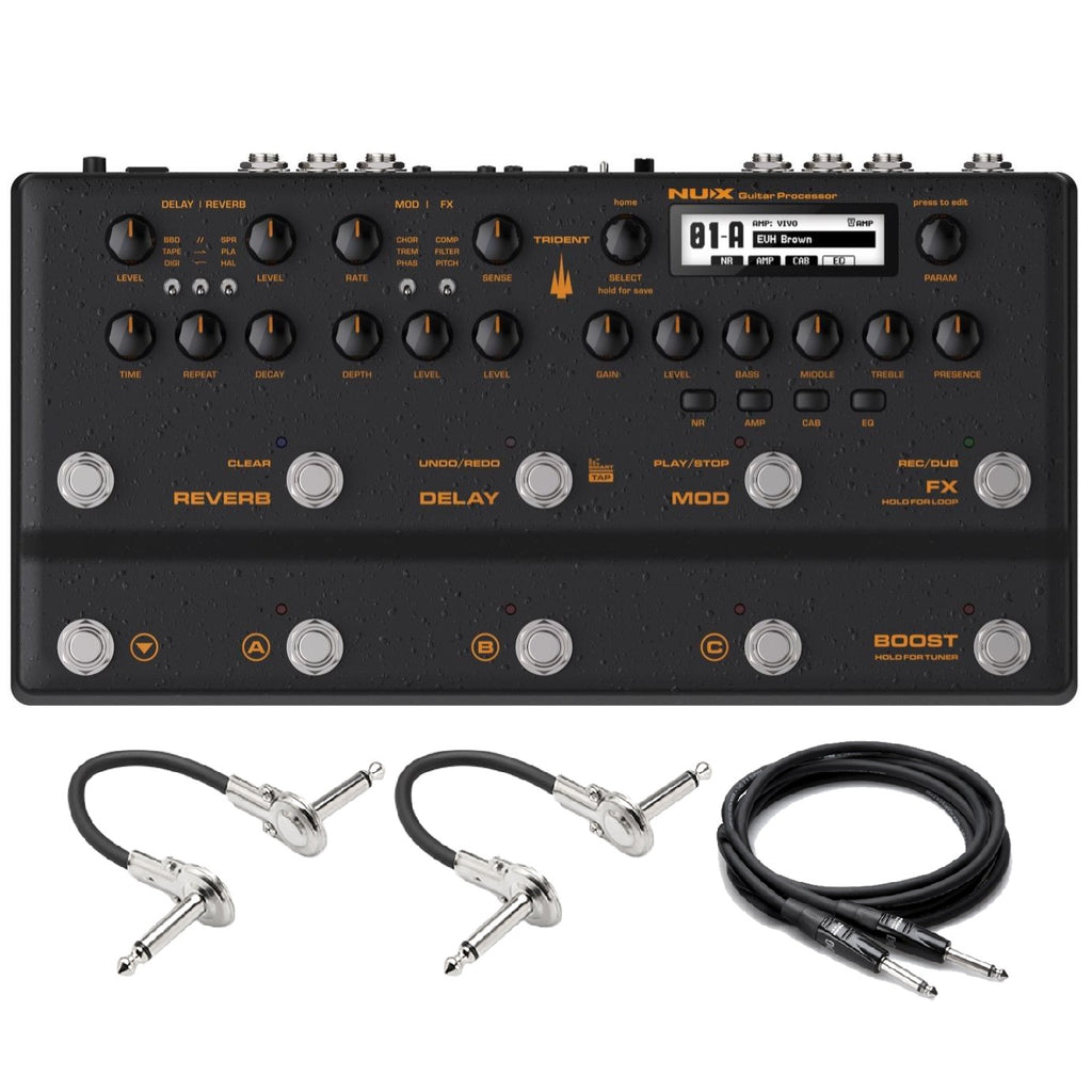 NUX NME-5 Trident multi-effects processor — top control panel detail