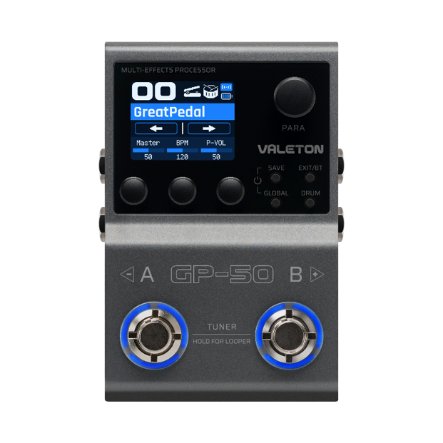 New Valeton GP-50 Compact Multi Effects Processor Guitar Pedal
