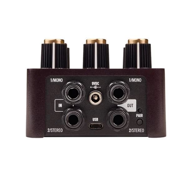 UA Lion '68 Super Lead amp pedal — side jacks detail