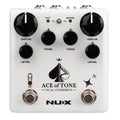 NUX NDO-5 Ace of Tone dual overdrive pedal — white enclosure top view