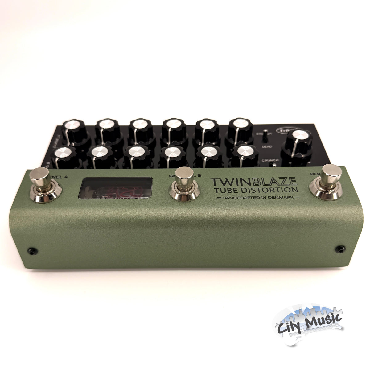Used T-Rex TwinBlaze 2 Channel Tube Distortion Guitar Effects Pedal Twin Blaze