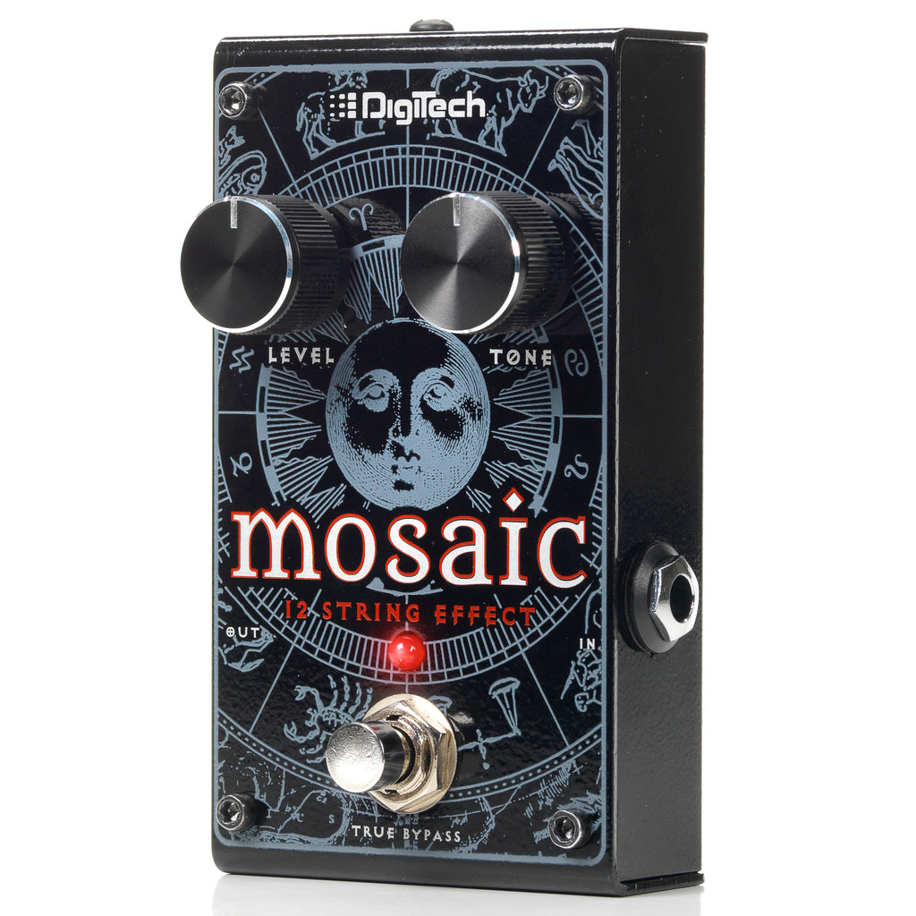 DigiTech Mosaic 12-string pedal — black enclosure angled front