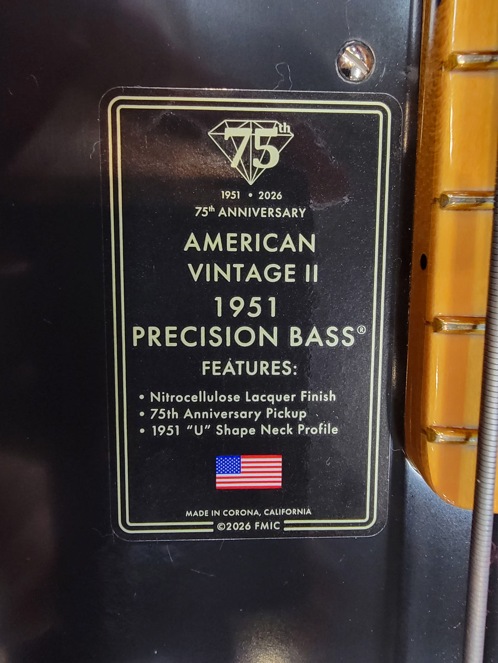 Fender AV II 1951 Precision Bass Butterscotch Blonde — full instrument view