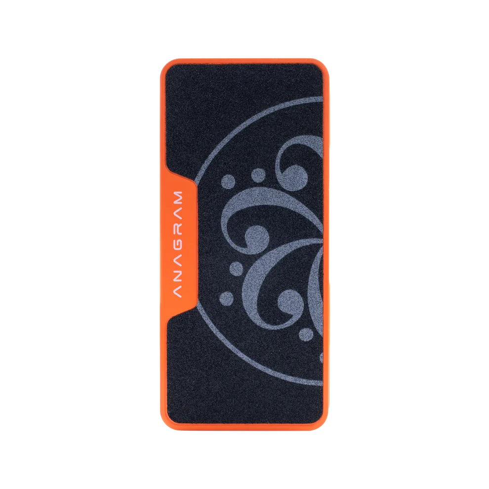 Darkglass Anagram Press expression pedal — orange, top down view