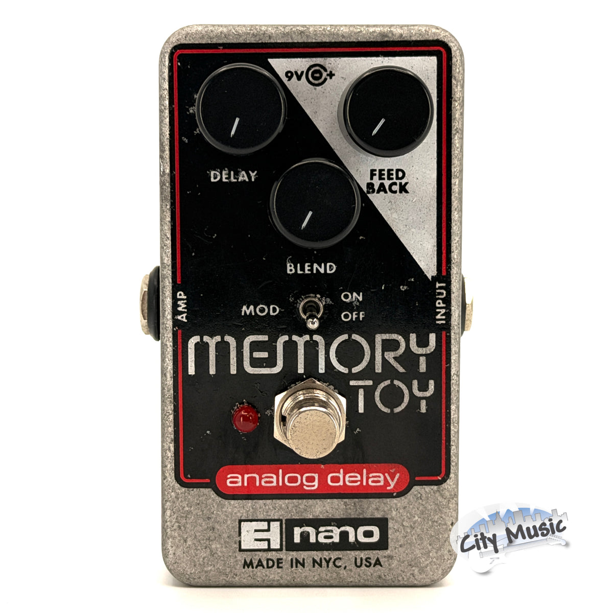 Used Electro-Harmonix EHX Memory Toy Analog Delay Modulation Guitar Effects Pedal ♪
