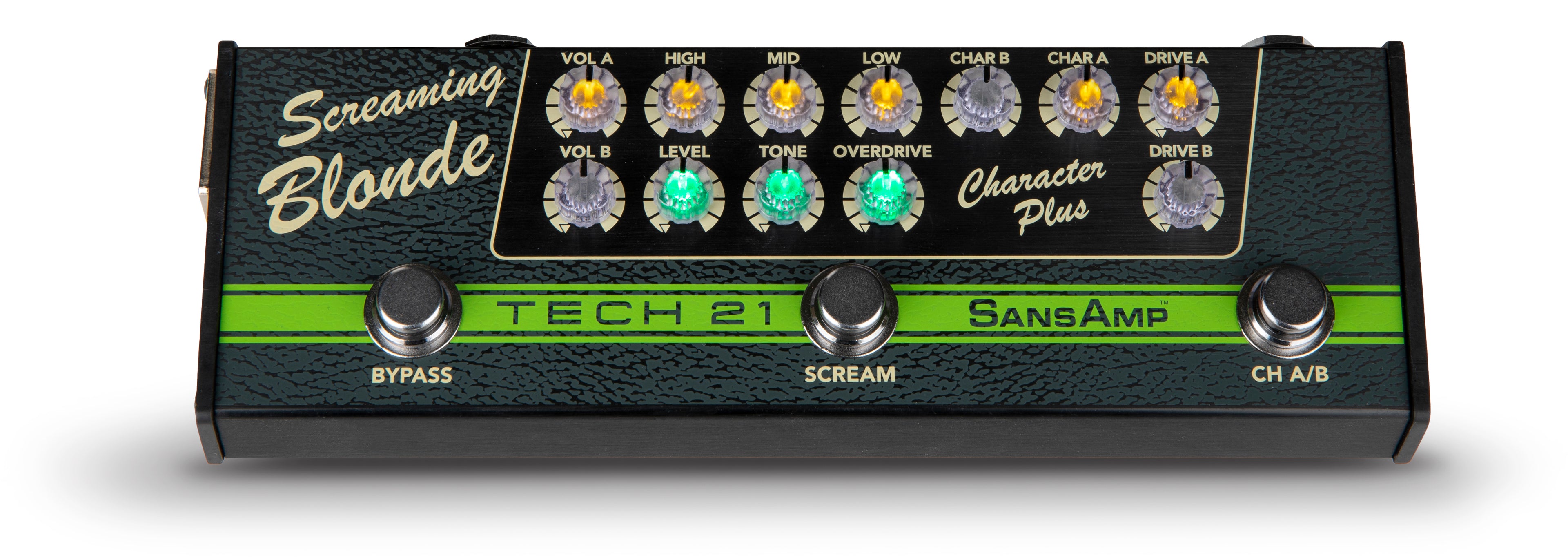 New Tech 21 SansAmp Character Plus Screaming Blonde Guitar Effects Pedal
