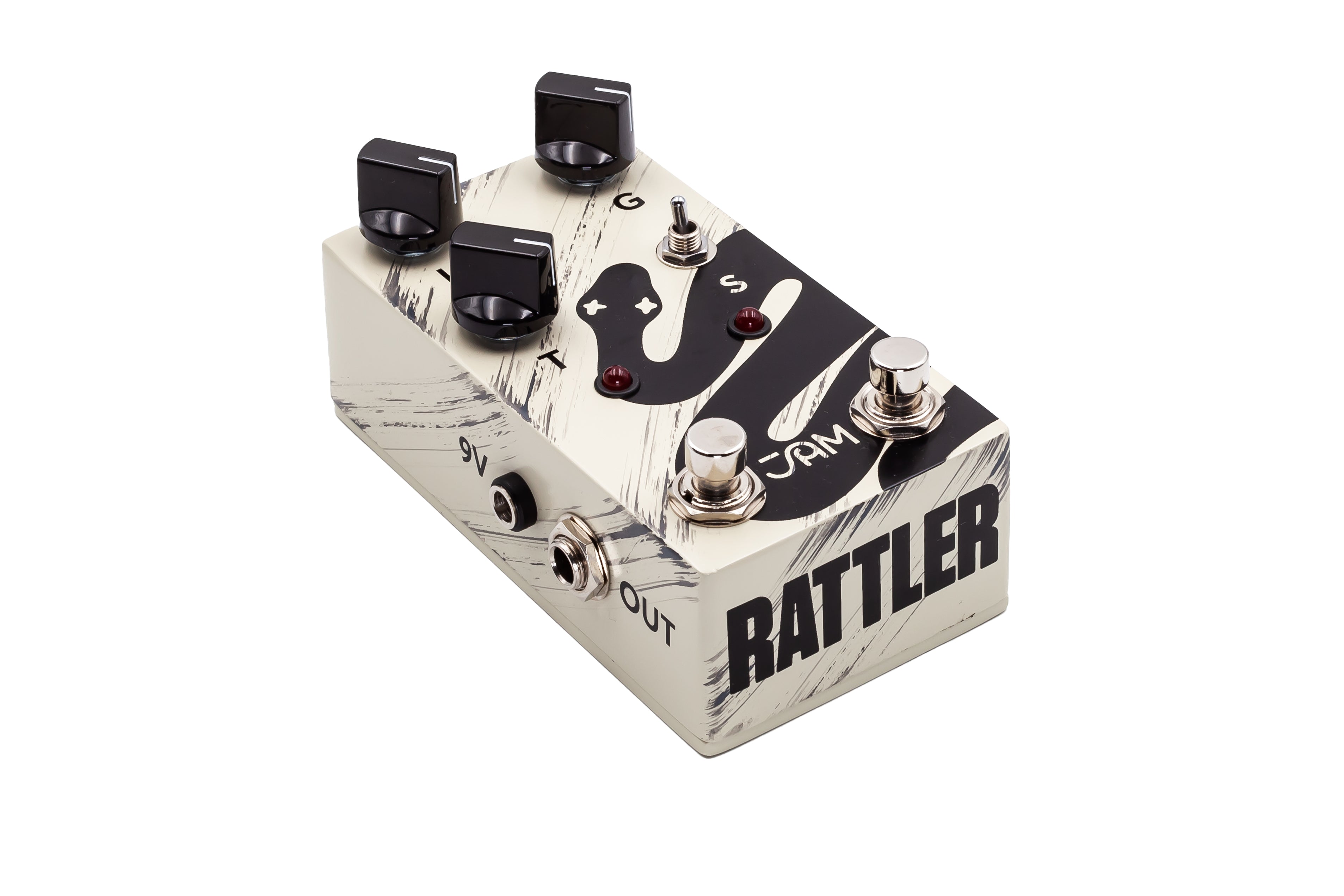 JAM Pedals Rattler mk.2 distortion pedal — side view