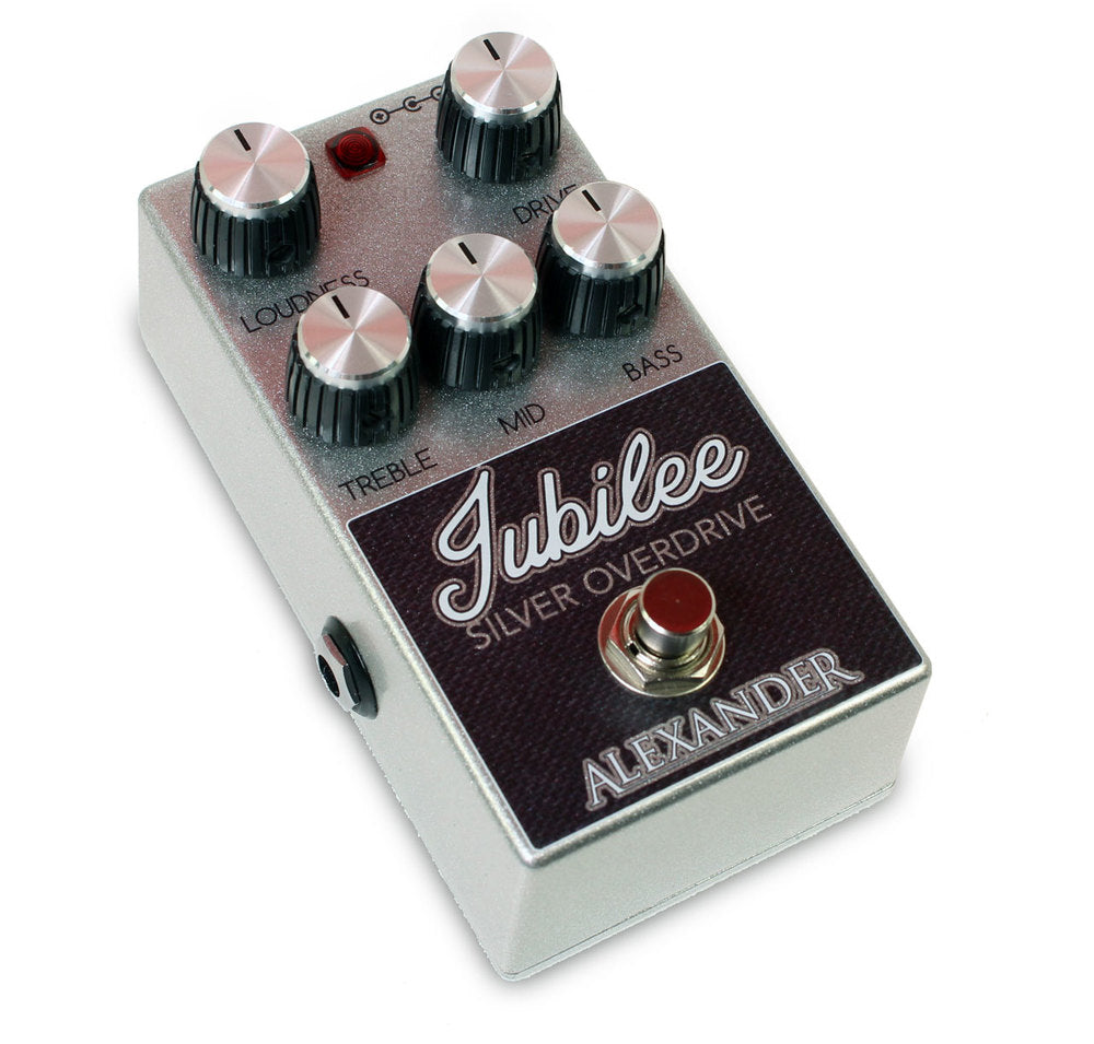 New Alexander Jubilee Silver Overdrive Guitar Effects Pedal