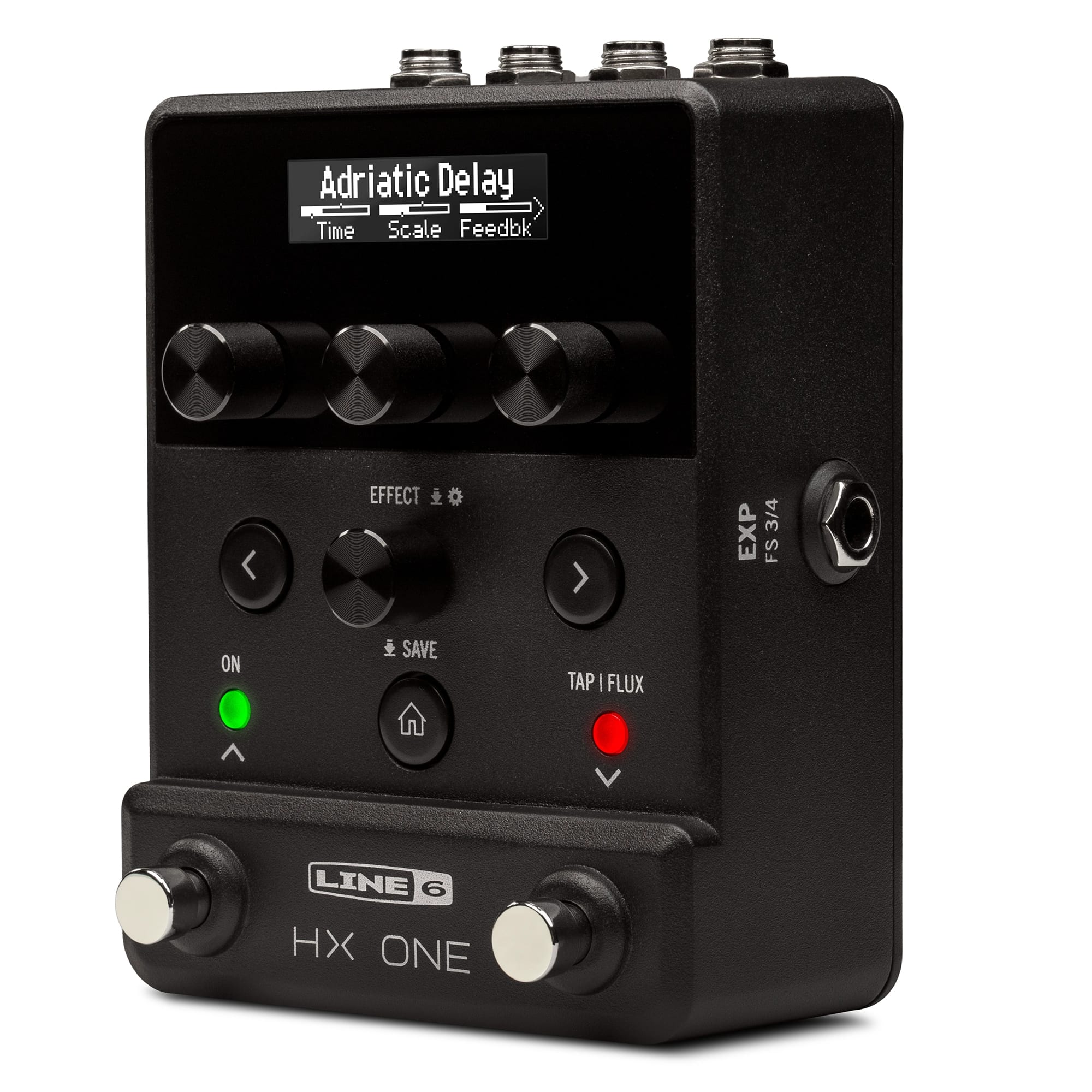 Line 6 HX One multi-effects pedal — top control knobs