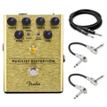 Fender Pugilist Distortion pedal — gold body with included cables
