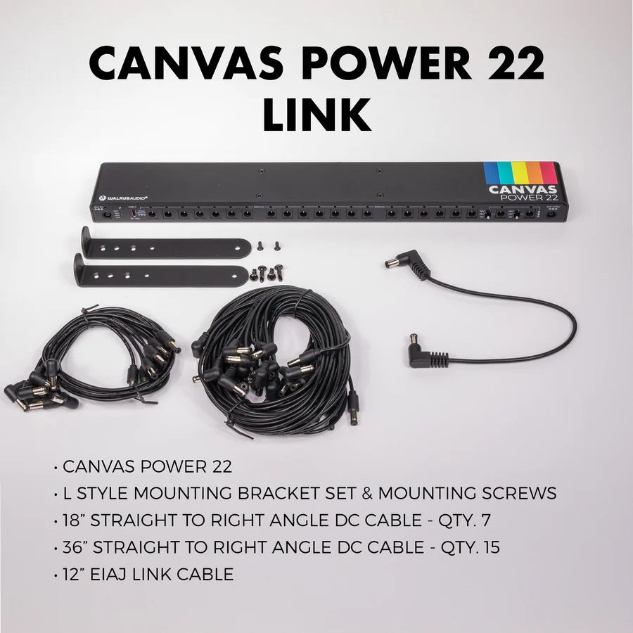 Walrus Audio Canvas Power 22 LINK power supply — accessories overview