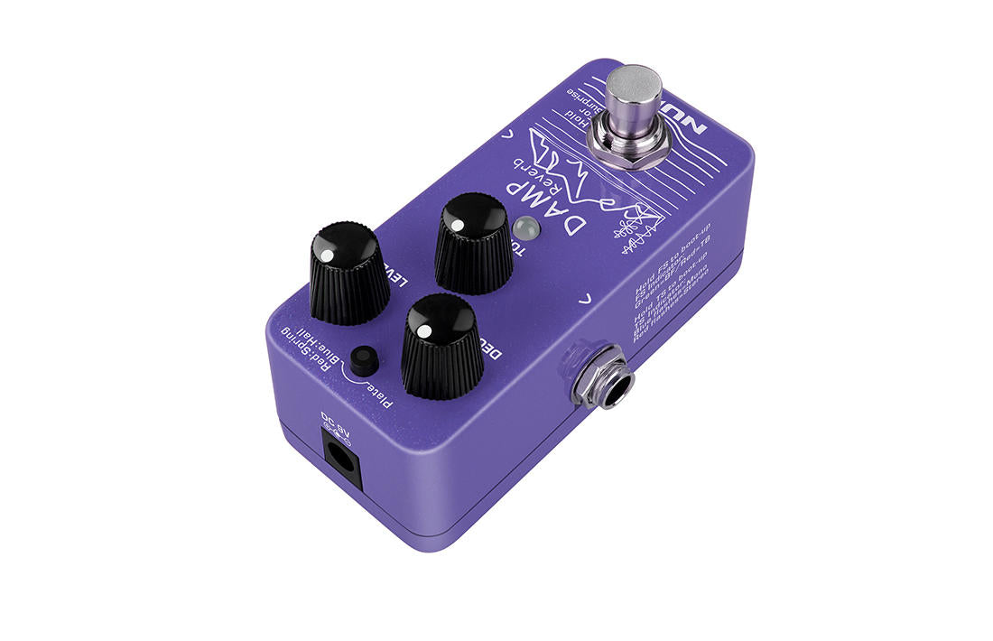 NUX NRV-3 Damp Reverb mini pedal — size comparison