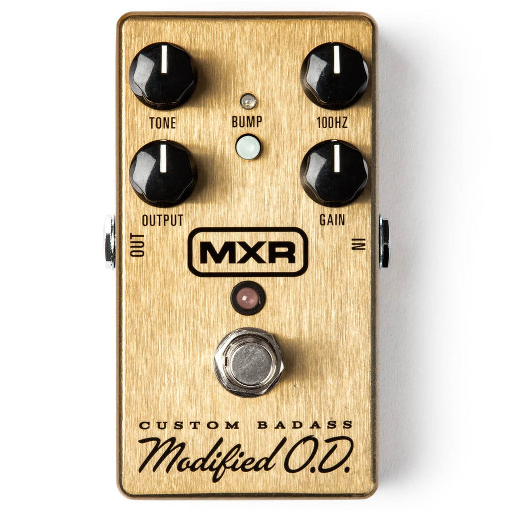 MXR M77 Custom Badass Modified Overdrive pedal - front view