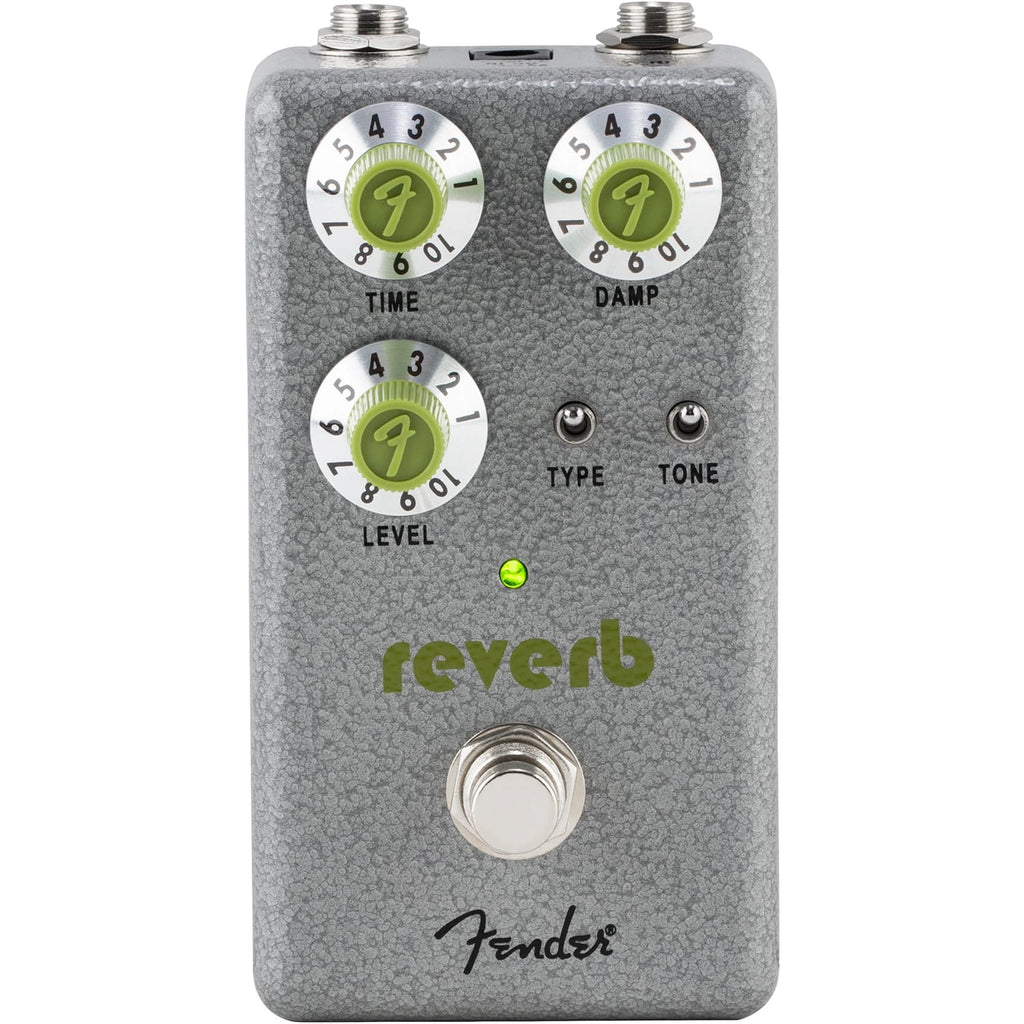 Fender Hammertone Reverb pedal — control knobs detail