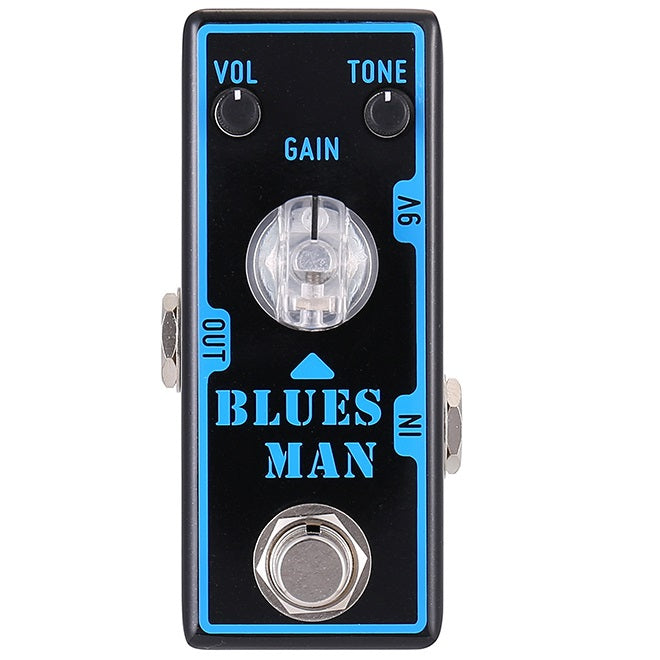 Tone City Blues Man overdrive pedal — side jacks detail