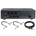 Darkglass Microtubes X 900 bass amp head with included Hosa patch and instrument cables