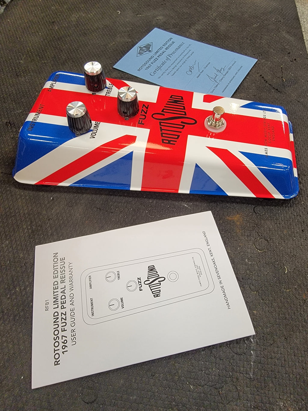 Very Limited (100 pedals!) Rotosound Union Jack Edition 1967 Fuzz Pedal 2025