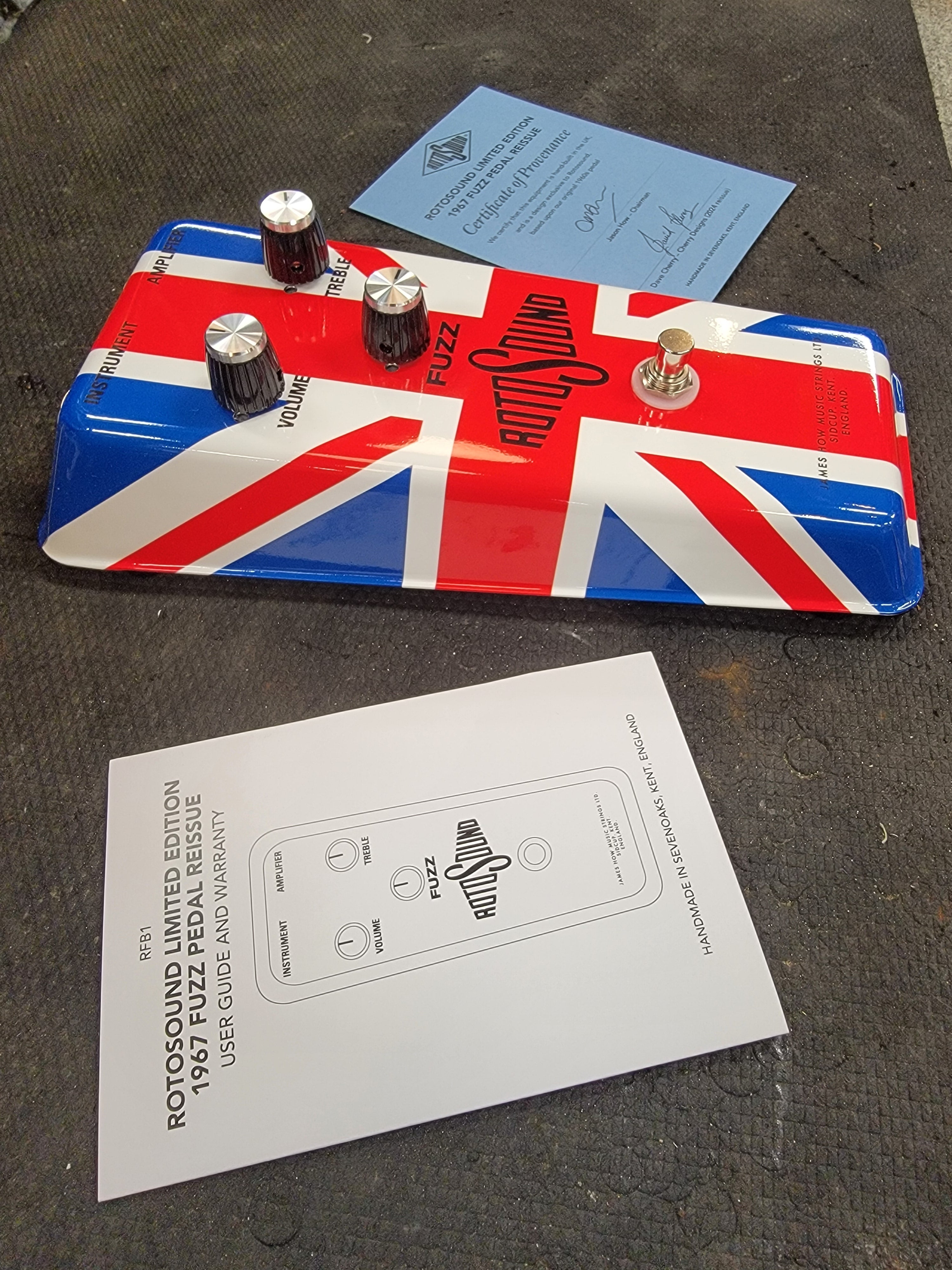Very Limited (100 pedals!) Rotosound Union Jack Edition 1967 Fuzz Pedal 2025