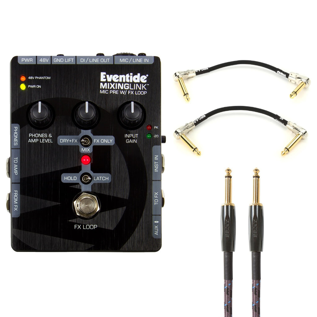 Eventide MixingLink mic preamp pedal - front control panel