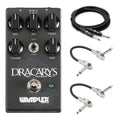 Wampler Dracarys Distortion pedal — black top-panel front view