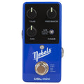 Nobels DEL-mini delay pedal — blue enclosure top view