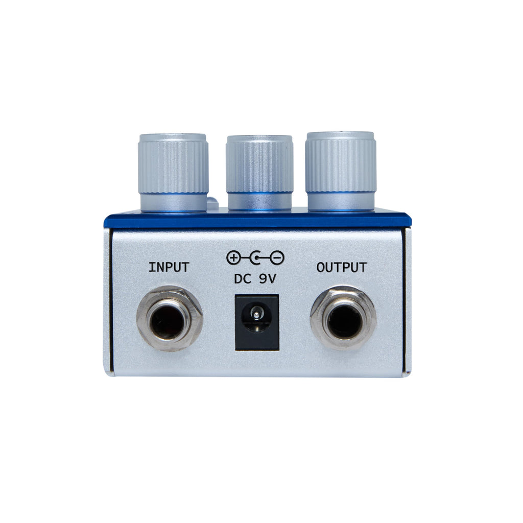 Pigtronix Cosmosis 1 reverb pedal — controls close up