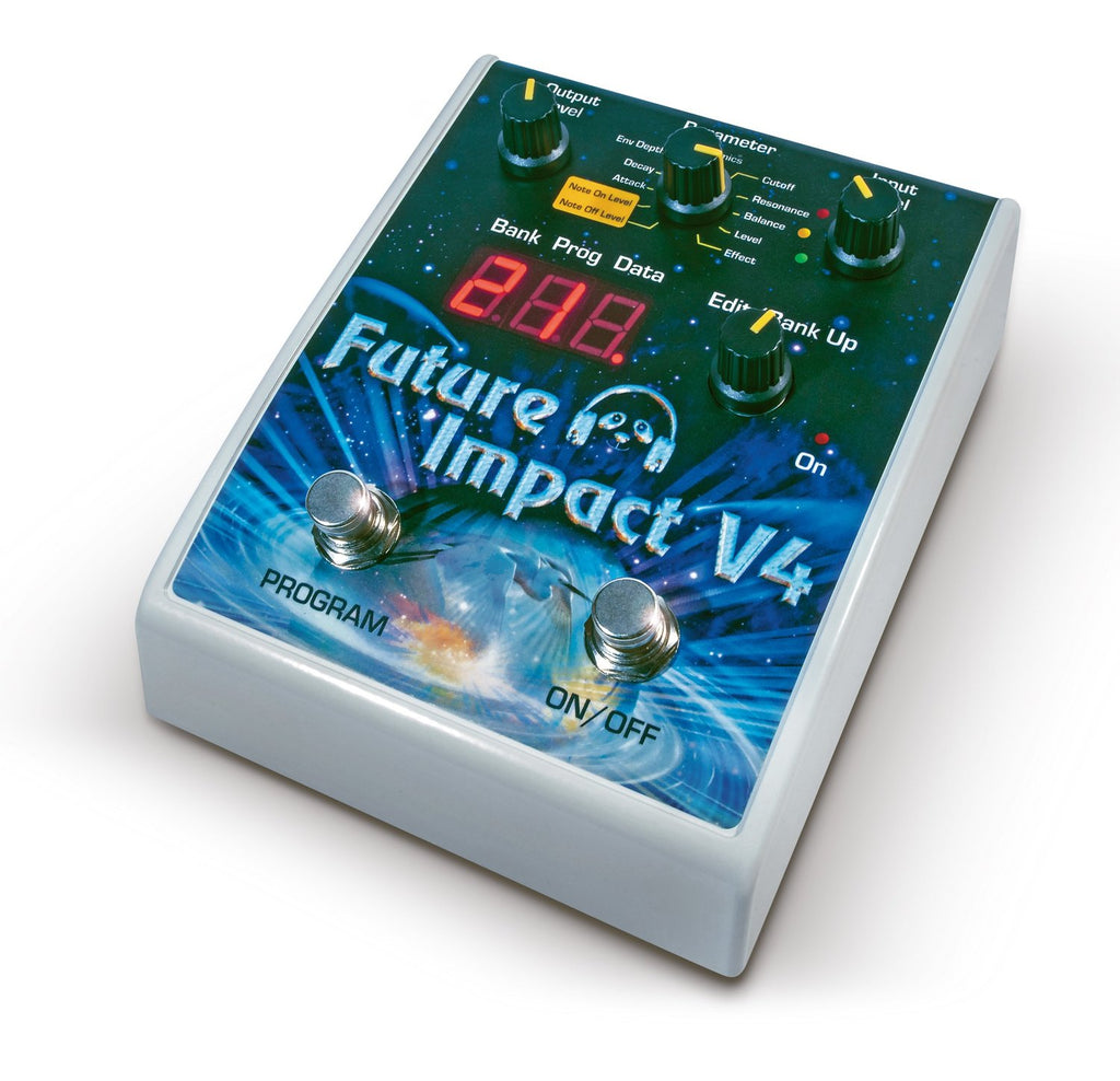 PandaMIDI Future Impact V4 synth pedal — rear jacks and ports view