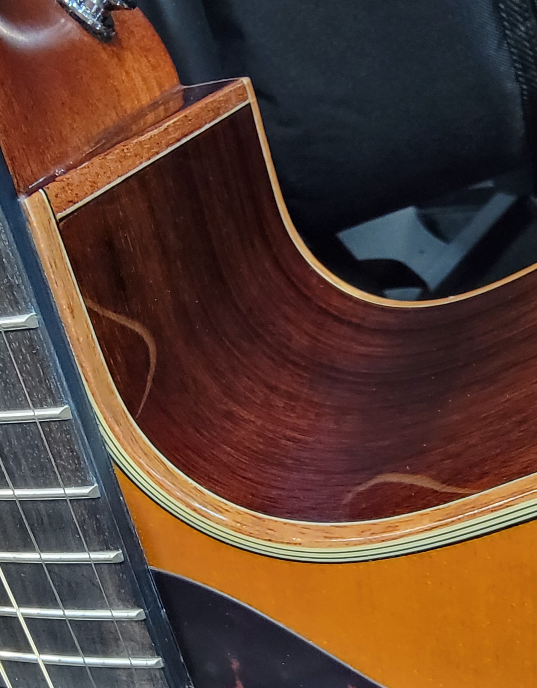 Yamaha A3R acoustic-electric guitar — included hard bag