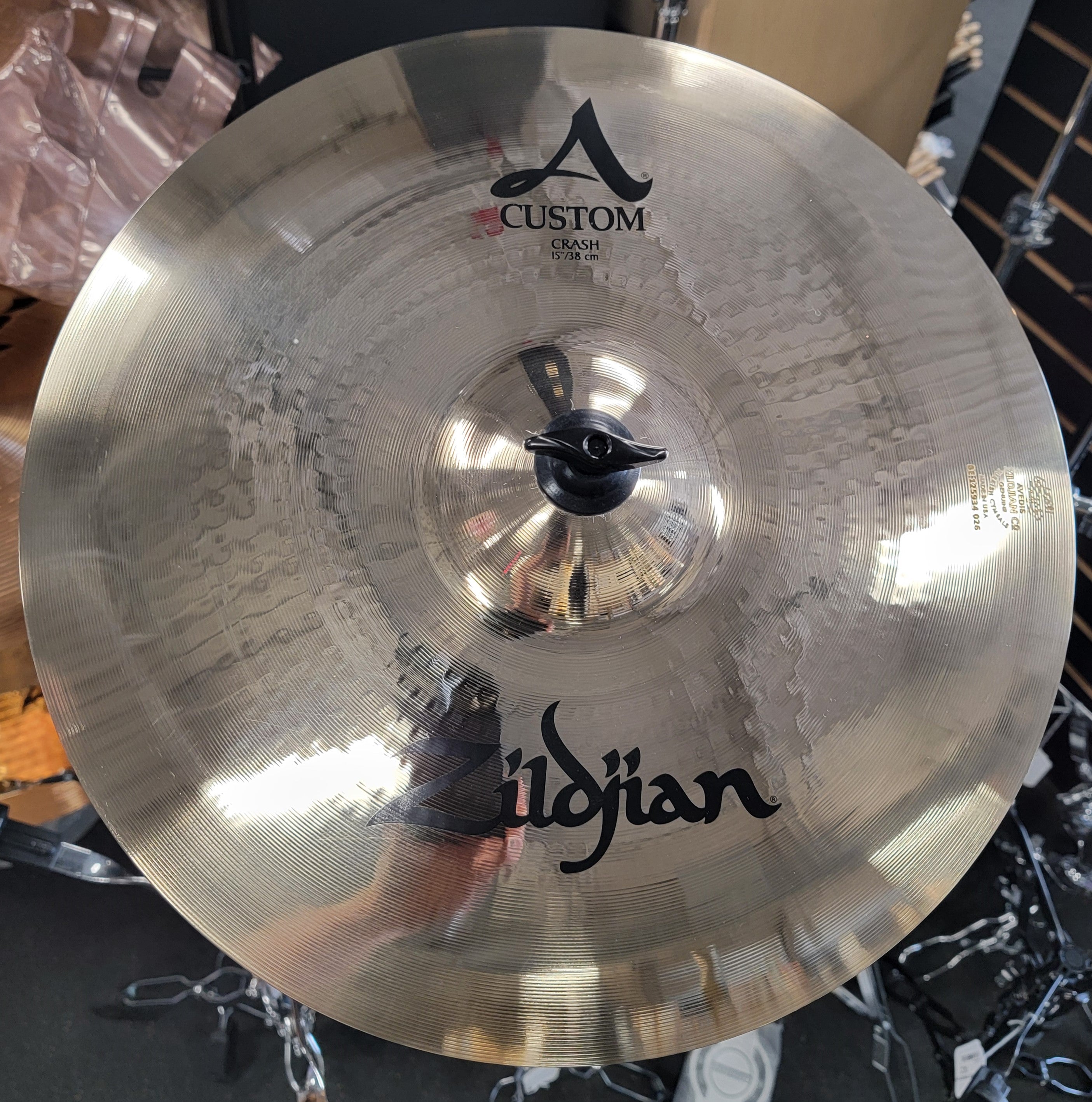 Brand New Zildjian A20513 15" A Custom Crash, Brilliant, Free Shipping!