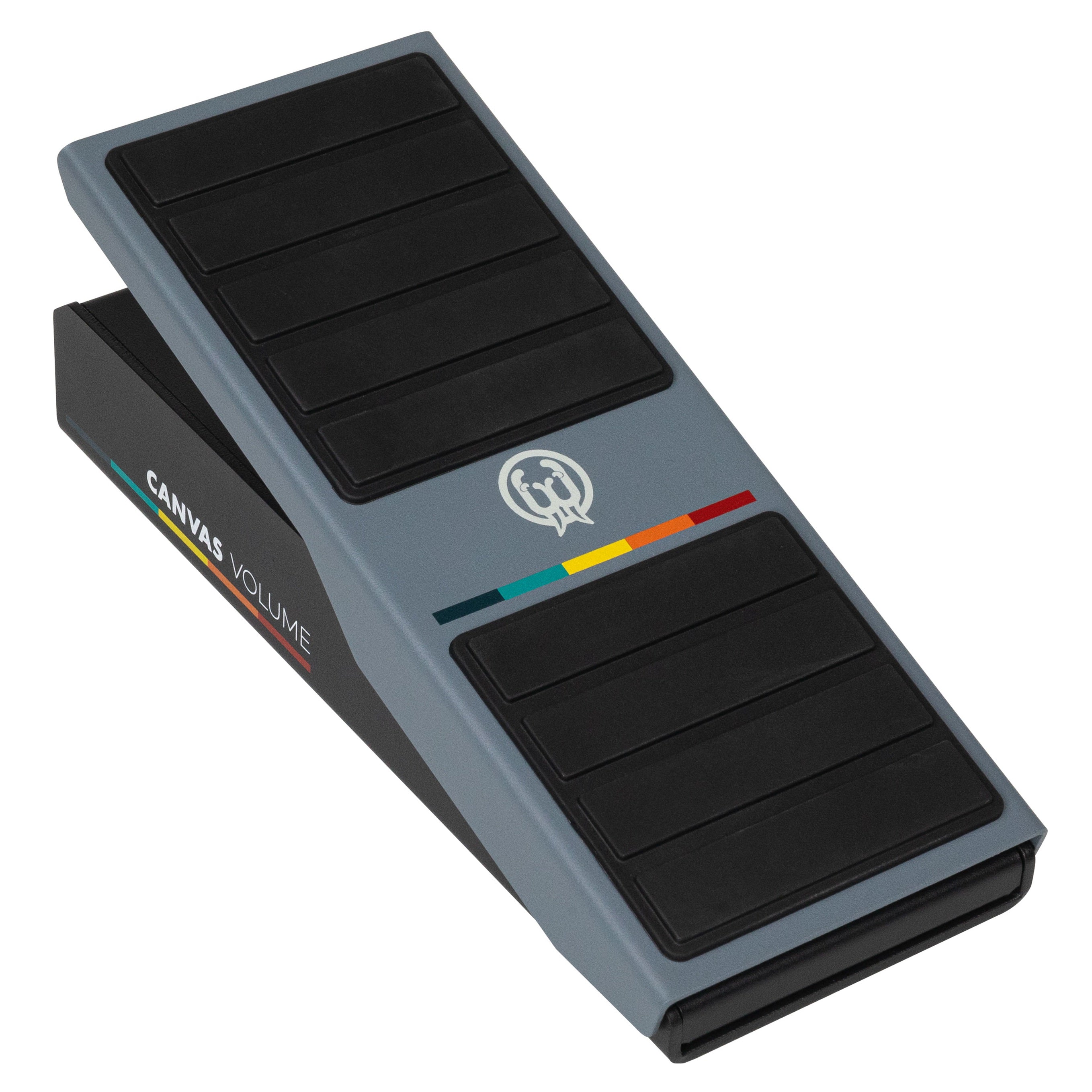 Walrus Audio Canvas Volume pedal — slate grey chassis with black treadle pads and Walrus colour stripe
