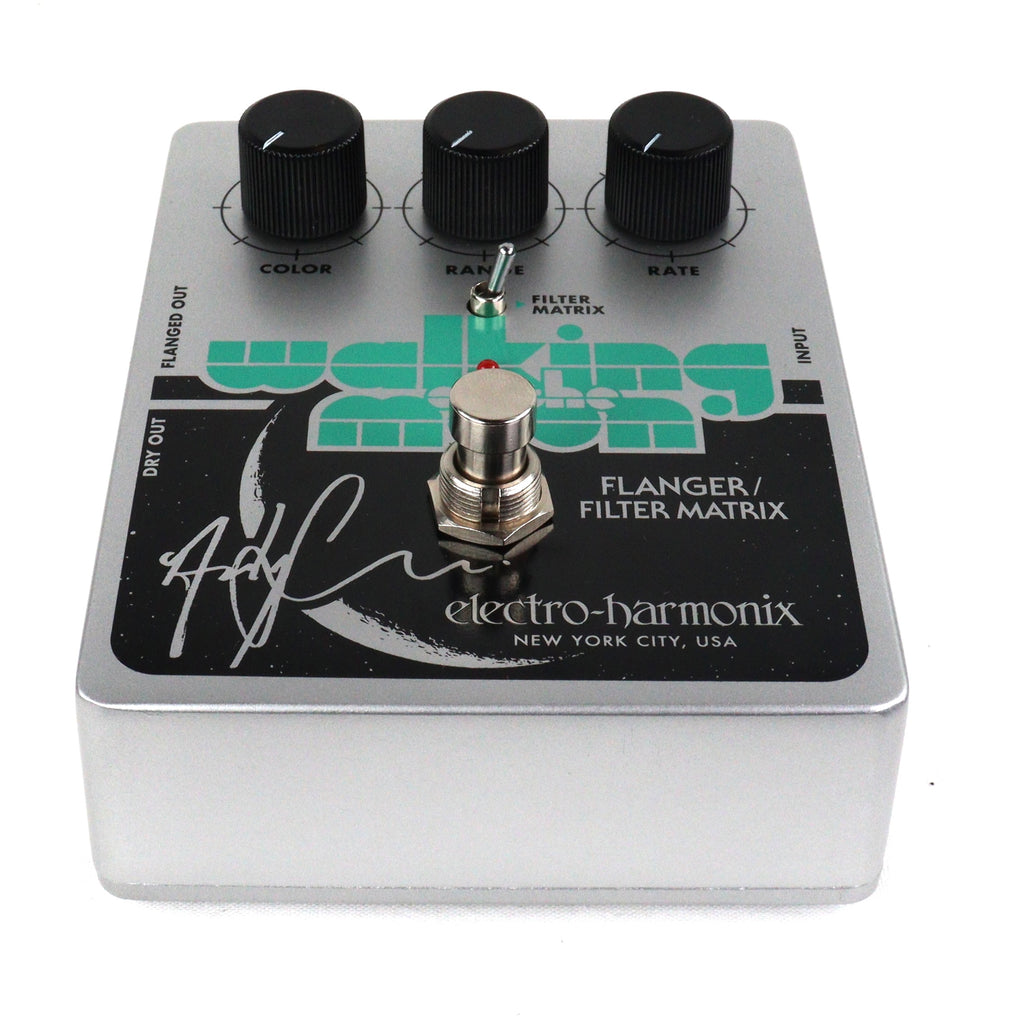 Electro-Harmonix Walking on the Moon flanger pedal — opposite side jacks
