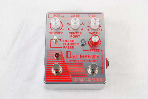 Death By Audio Disturbance filter flanger phaser pedal — top view