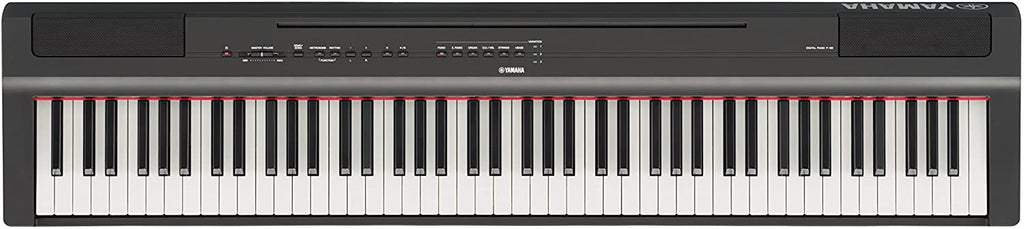 Yamaha P-125b digital piano — control panel and speakers