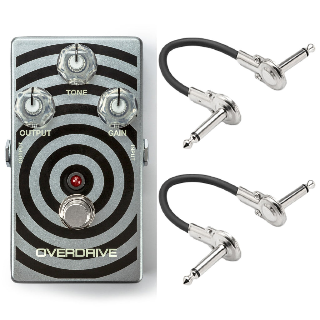 MXR WA44 Wylde Audio Overdrive pedal — top view of silver and black target chassis