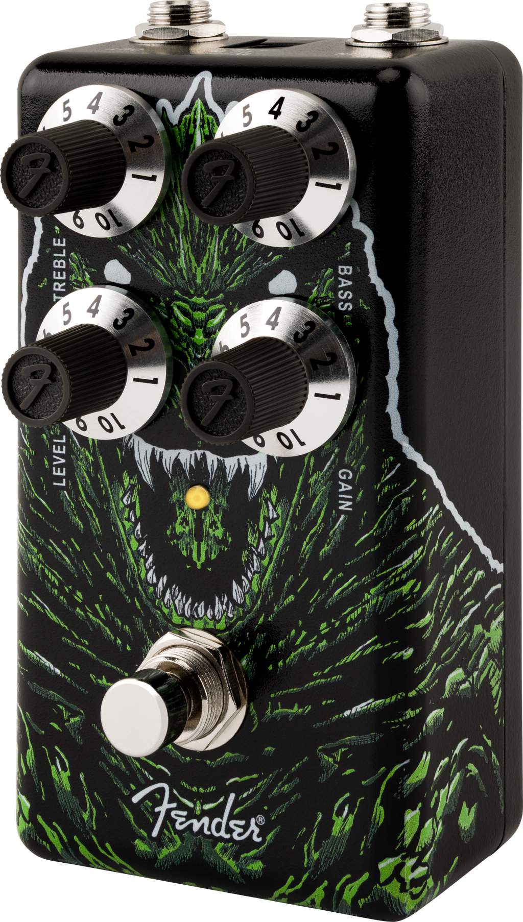 Fender Godzilla Distortion pedal — top mounted jacks